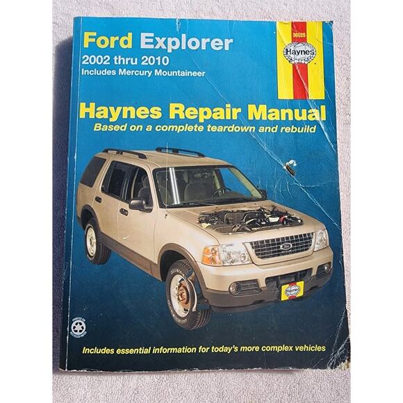 Haynes Repair Manual 36025 Ford Explorer Mercury Mountaineer 2002-2010 - Picture 1 of 3